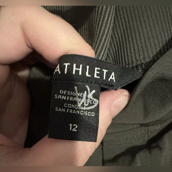 ATHLETA Brooklyn Mid Rise Ankle Pant 12 | Mountain Olive #198671 NEW - Picture 7 of 13